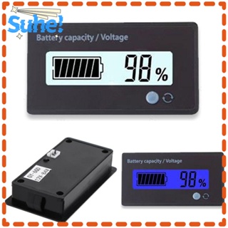 Suhe เครื่องวัดแรงดันไฟฟ้า DC 12-72V ความแม่นยําสูง หน้าจอ LCD ทดสอบแบตเตอรี่