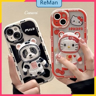 เคสโทรศัพท์มือถือ กันกระแทก ลายการ์ตูนนักบินอวกาศ 3D พร้อมที่ตั้งวาง สไตล์สร้างสรรค์ สําหรับ Apple Iphone 14promax 13 12 1115promax 15pro 15 plus14Promax 14plus 13 12Pro 12 11 pro max Xs max 7 8 Plus 13 pro max