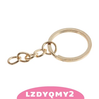 [Lzdyqmy2] พวงกุญแจล็อกเกอร์เปล่า สเตนเลส 4 ลิงค์ 20 มม. DIY 20 มม. 50 ชิ้น