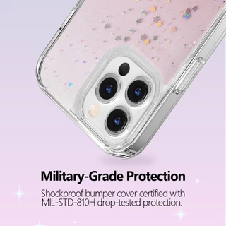 SwitchEasy Starfield เคสกากเพชร สำหรับ iPHONE 16 15 Pro Max Plus /11/13Promax/14Promax Hard PC และเคส iPhone 047