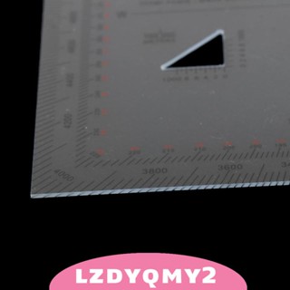 [Lzdyqmy2] ไม้โปรแทรกเตอร์ สเกล 5 นิ้ว x5 นิ้ว สําหรับอ่านหนังสือ