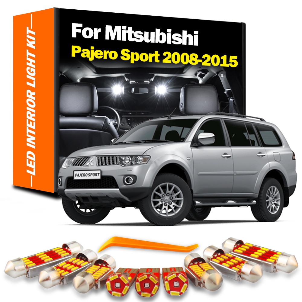 ชุดหลอดไฟ LED 17 ชิ้น สําหรับ Mitsubishi Montero Shogun Pajero Sport 2 2008-2015