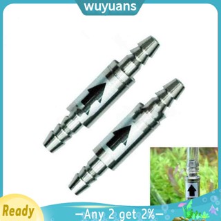 Wuyuans วาล์วสเตนเลส CO2 คาร์บอนไดออกไซด์ ป้องกันการชน สําหรับตู้ปลา