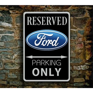 ป้ายโลหะ รูป Ford Reserved Parking ของขวัญ สําหรับตกแต่งโรงรถ