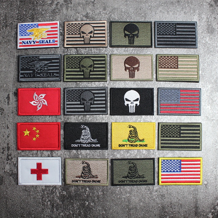 ขายดี สติกเกอร์ ลายธงอเมริกัน 3D สําหรับติดตกแต่งเสื้อผ้า หมวกกันน็อค