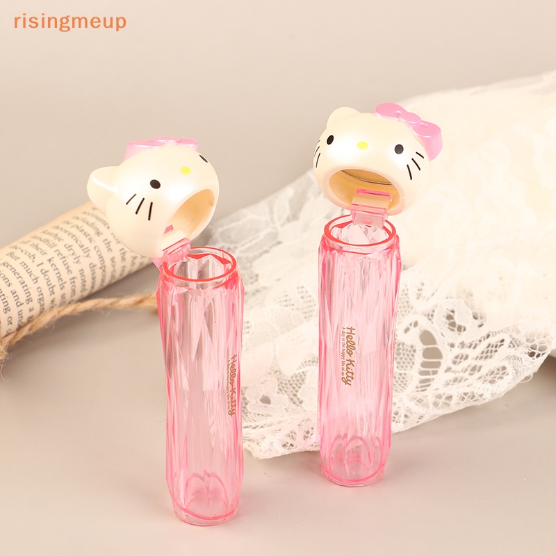 [risingmeup] ขวดไม้จิ้มฟัน ลายการ์ตูนคิตตี้น่ารัก แบบพกพา ของขวัญ สําหรับเด็กผู้หญิง 1 ชิ้น
