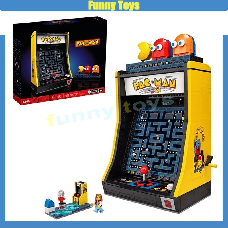 10323 Pac-Man Arcade Machine Building Blocks Creator Expert Gifts ของเล่นสําหรับ Aldult เด็กชายและเด