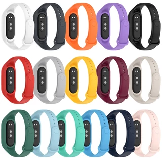 สายรัดซิลิโคนอุปกรณ์เสริมสําหรับเปลี่ยนสายรัดข้อมือสําหรับ Xiaomi Smart Band 9 8 7 / Mi Band 6 5 4 3
