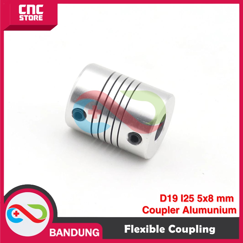 FLEXIBLE COUPLING D19 L25 5X8 MM COUPLER
