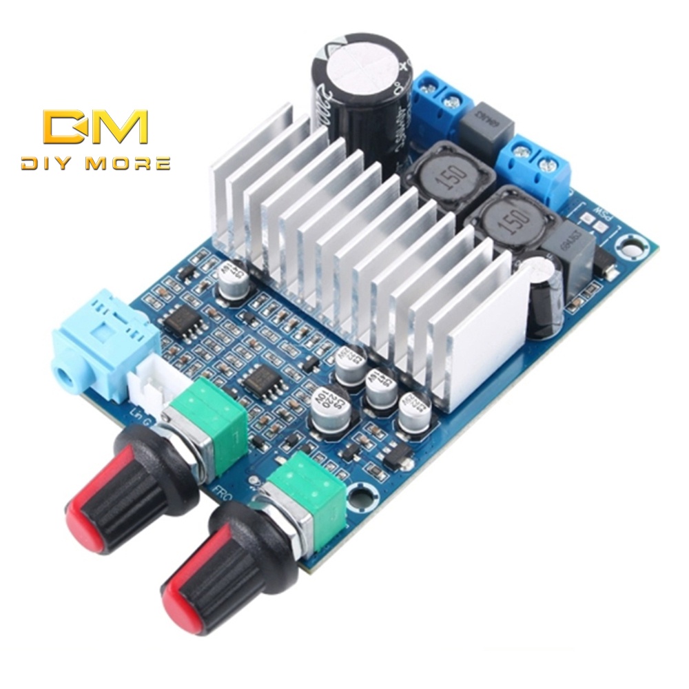 Diymore TPA3116D2 Class D Stereo DC12-DC24V บอร์ดขยายเสียงซับวูฟเฟอร์ดิจิทัล สําหรับเครื่องเสียงรถยนต์ ลําโพง DIY