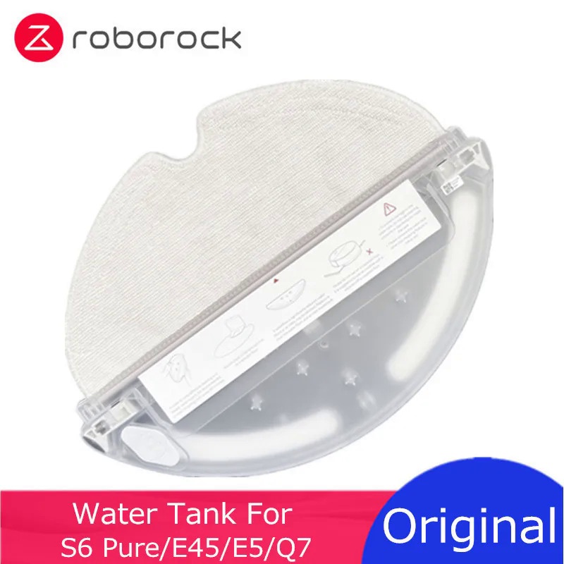 Original Roborock Water Tank and Mop Cloth for S6 Pure/ E45 / E50 / Q7 Robot Vacuum Cleaner Repair A