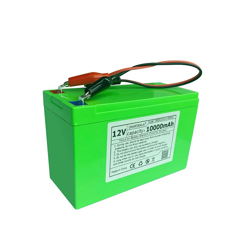 2023 12V 10000 MA MAh Battery 18650 Groups Rechargeable Lithium-Ion Battery Electric Toy Car Battery Storage Battery