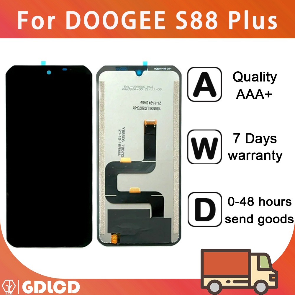 อะไหล่หน้าจอสัมผัส LCD แบบเปลี่ยน สําหรับ DOOGEE S88 Plus LCD DOOGEE S88 Pro