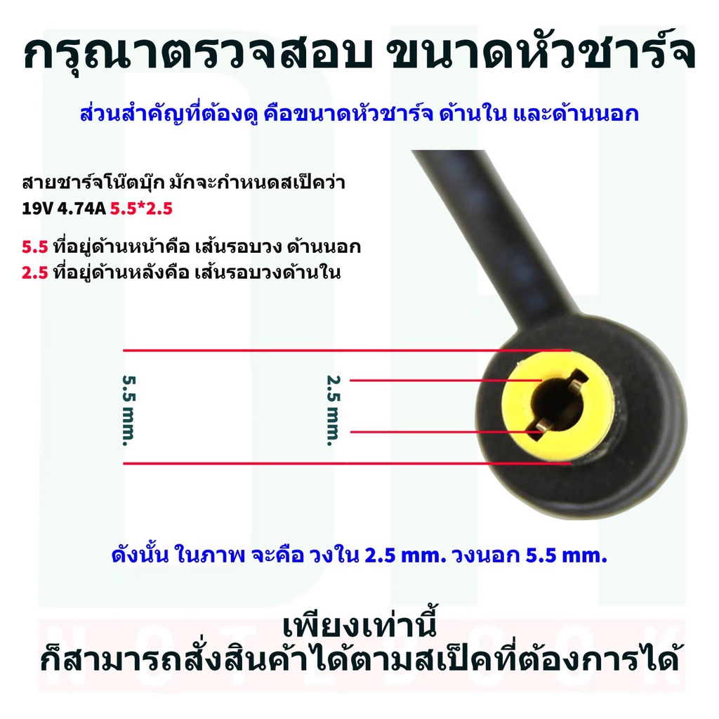 อะแดปเตอร์จอมอนิเตอร์ สายชาร์จ แหล่งจ่ายไฟ ปลั๊กจอ LG Flatron PC Monitor Monitor Charger Adapter 12V 2A 6.5*4.4