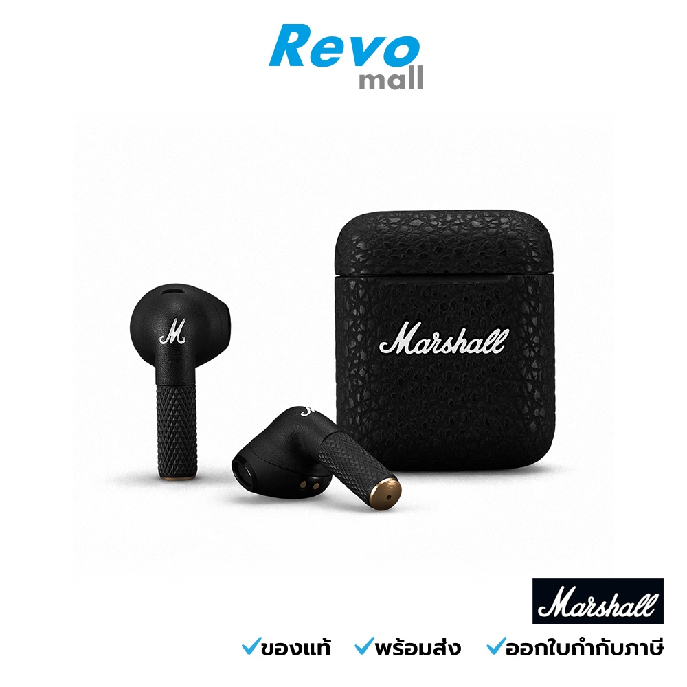 MARSHALL หูฟังไร้สาย รุ่น Minor III Black / Wireless / Bluetooth / Headphone Earphone ประกันศูนย์ไทย