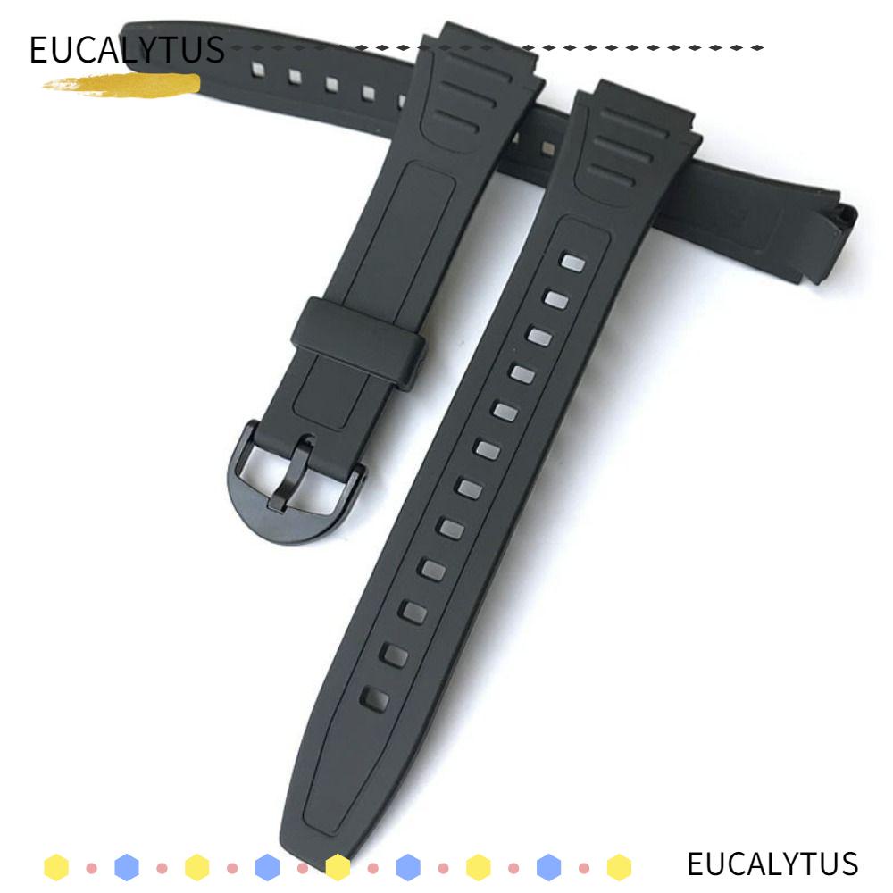 Eutus สายนาฬิกาข้อมือซิลิโคน หัวเข็มขัด แบบเปลี่ยน สําหรับ W-800H W-217 AQ-S800W