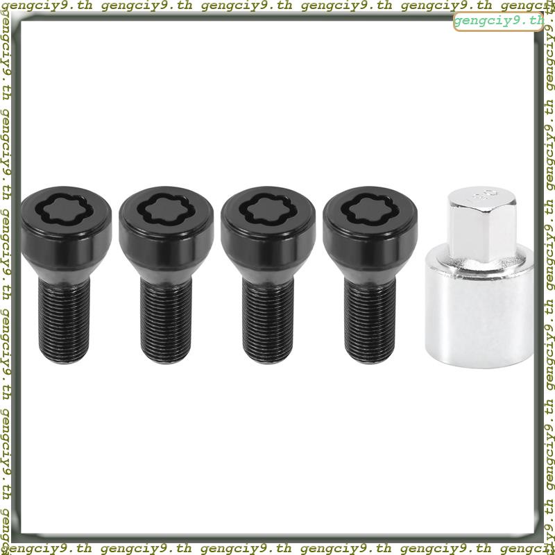 Gengciy9.th # ชุดสลักเกลียวล็อคล้อ กันขโมย 14X1.25 มม. สําหรับ BMW 36136792851
