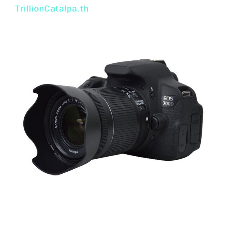 Trillioncatalpa เลนส์ฮู้ด EW-63C 58 มม. ew63c สําหรับ Canon EF-S 18-55 มม. f/3.5-5.6 IS STM 700D 100D 750D 760D TH
