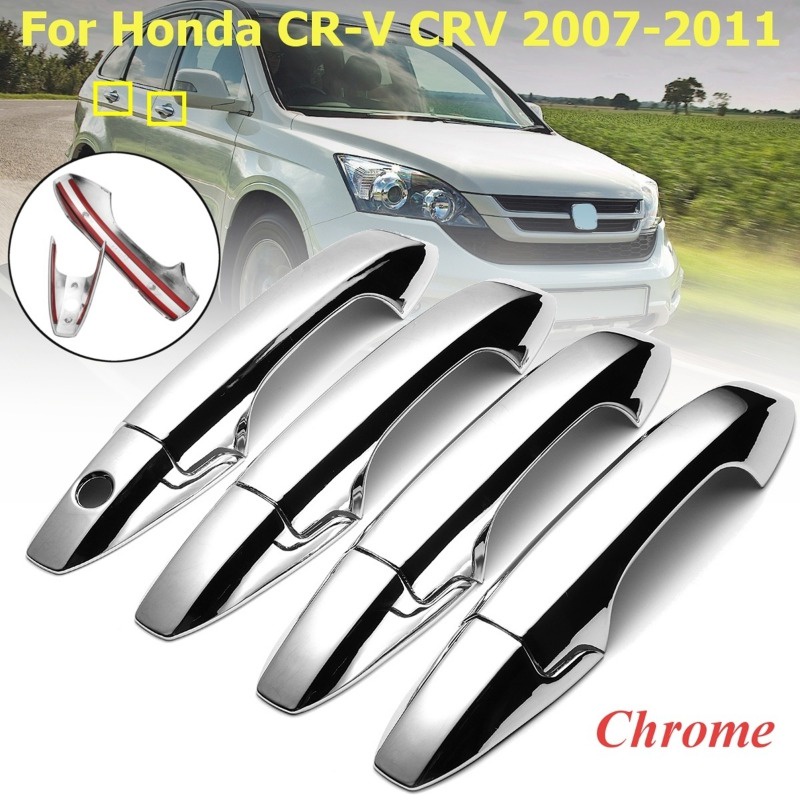 Lt ฝาครอบมือจับประตูรถยนต์ ABS โครเมี่ยม สําหรับ Honda CR-V CRV 2007 2008 2009 2010 2011 g2 Gen 2th 8 ชิ้น