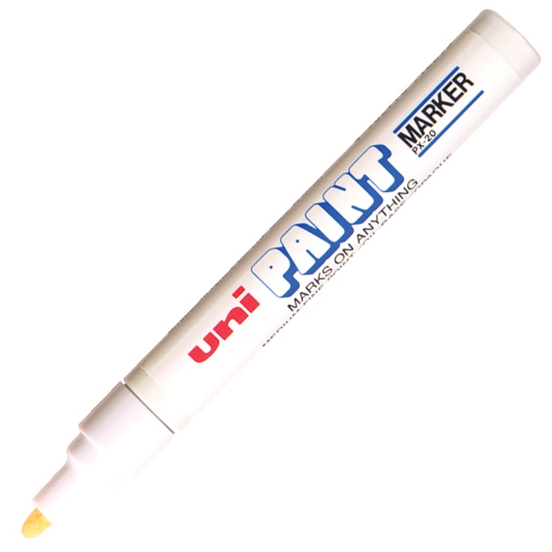 Uni ปากกาเพ้นท์ 2.2-2.8 มม. ขาว   PX-20