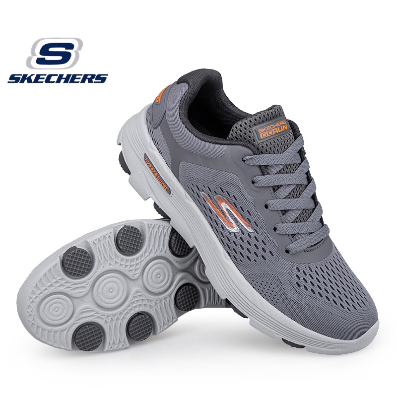 Skechers_ GO RUN HYPER BURST รองเท้าผ้าใบลําลอง ข้อสั้น แบบผูกเชือก ขนาดใหญ่ แฟชั่นสําหรับผู้ชาย และผู้หญิง เหมาะกับการวิ่ง ไซซ์ 36-45