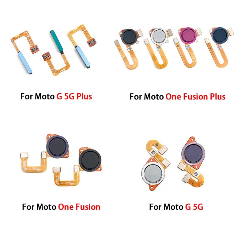 แท้ ปุ่มโฮมเซนเซอร์ลายนิ้วมือ แบบเปลี่ยน สําหรับ Moto One Fusion Plus G 5G Plus