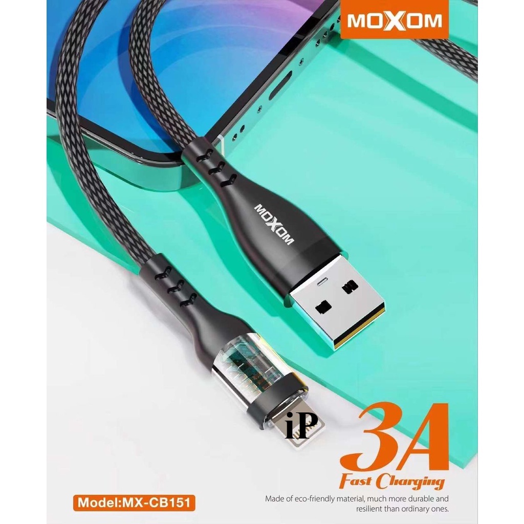 MOXOM MX-CB151 3A สาย LED ชาร์จเร็ว 1 เมตร