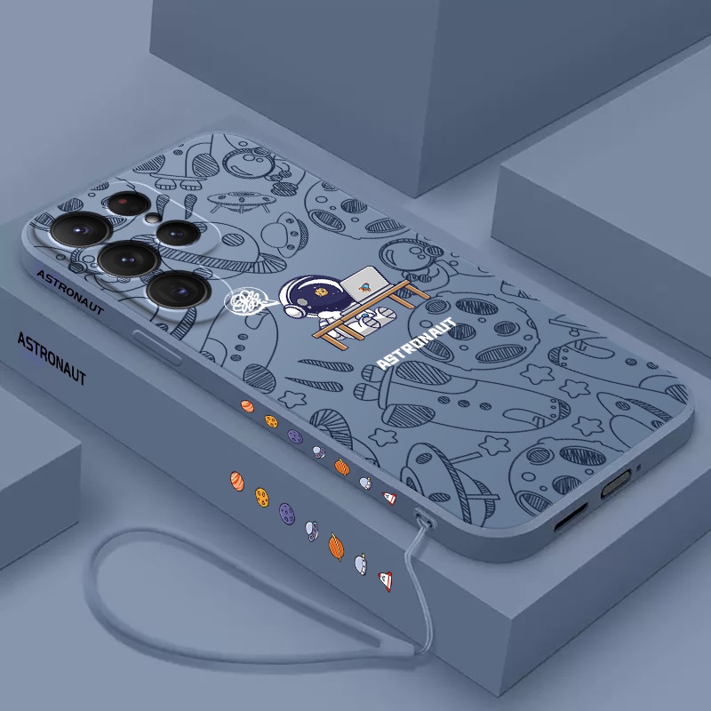 เคส Samsung S24Ultra S23Ultra S22Ultra เคสนิ่ม ลายนักบินอวกาศ SS