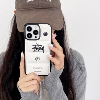 แนวโน้มแฟชั่น stusy Black Ball 8 Graffiti Down แจ็คเก็ตคู่เคสโทรศัพท์เหมาะสําหรับ IPhone17 17AIR 16 16P 16PM 16Plus 15 15P 15PM 14 14P 13 13P 13PM 12 12PM 11 11PM X XR MAX