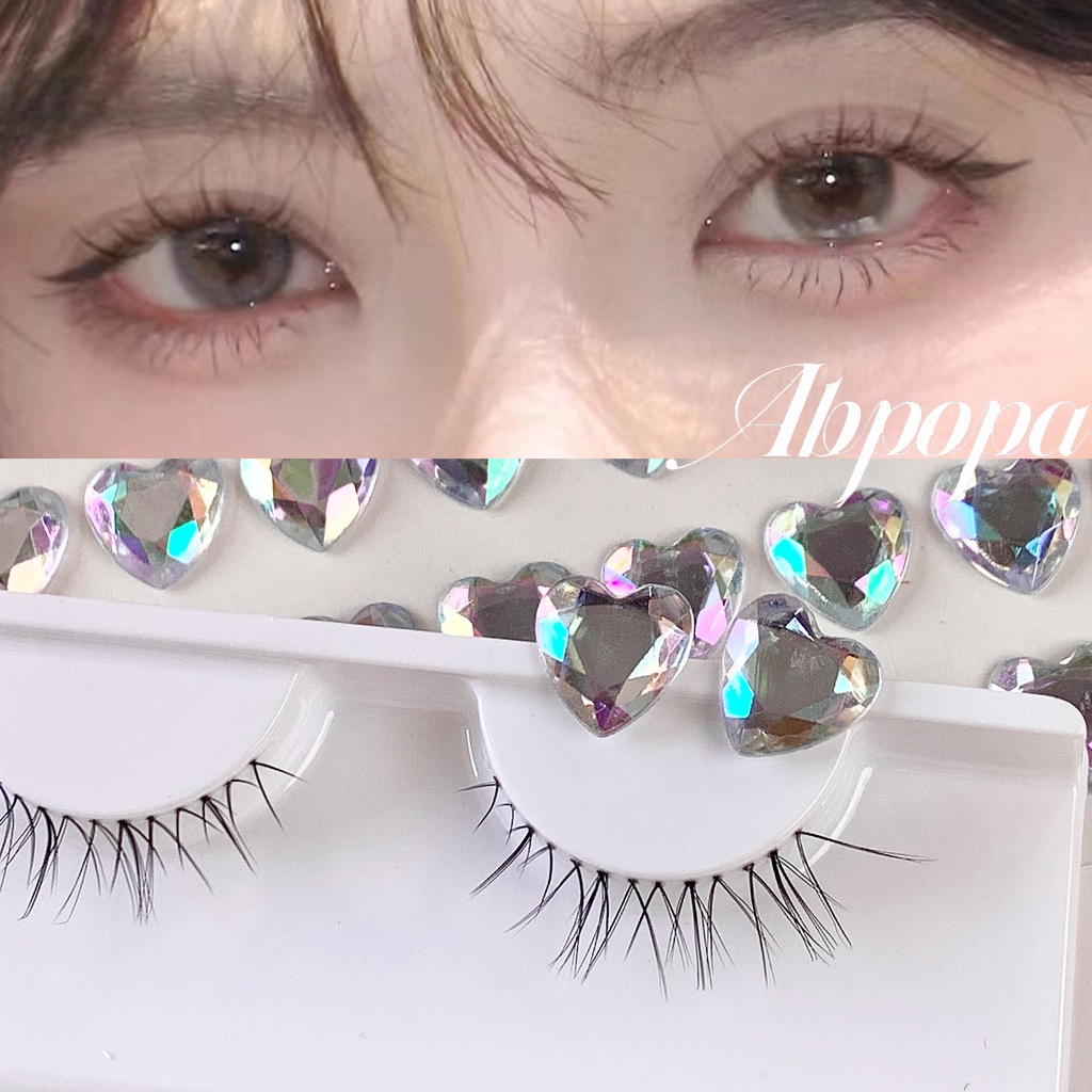 Abpopa ขนตาปลอมธรรมชาติ สําหรับนักเรียนบริสุทธิ์ ไม่มีแต่งหน้า