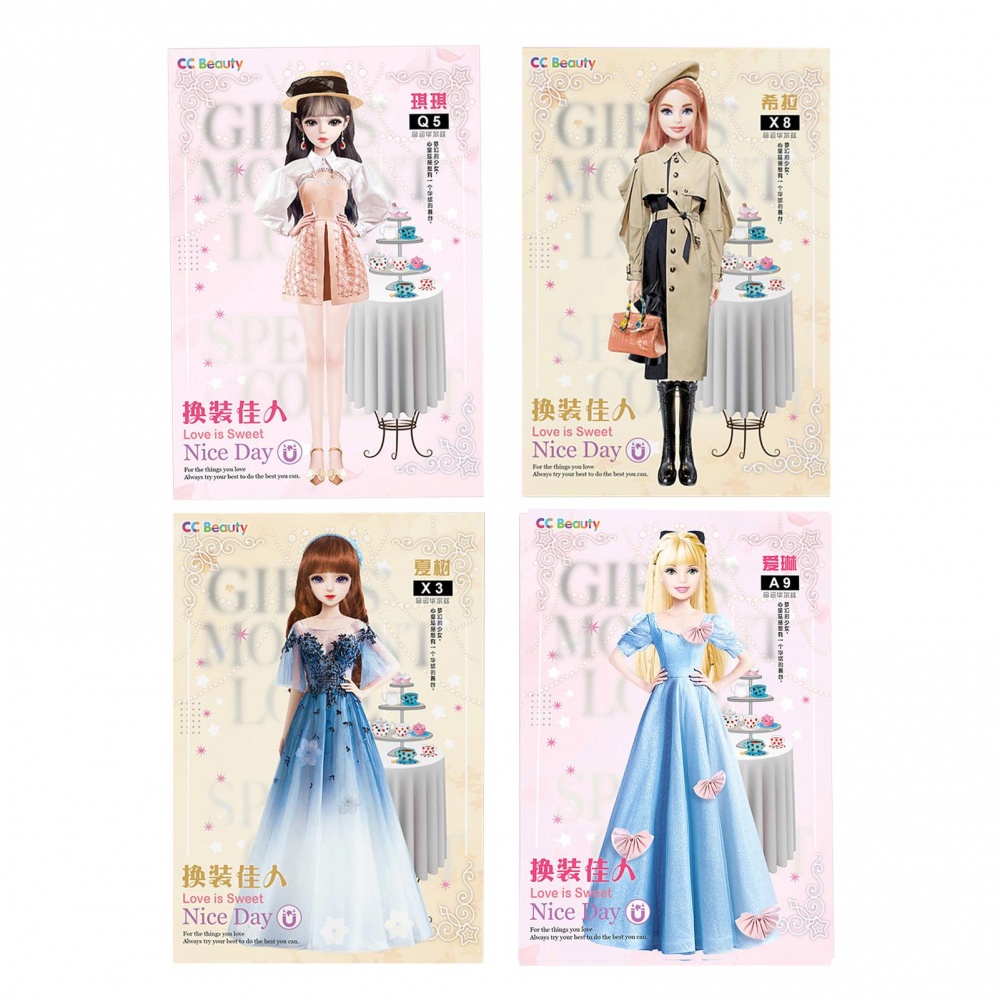 Magnetic Dress-Up Dolls Playset Pretty Princess Dress Up Doll Set Magic Princess DIY Dress-Up สติกเกอร์ของเล่นของขวัญวันเกิดที่สวยงามสําหรับสาว