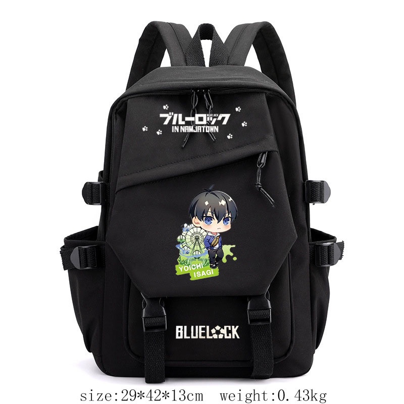 กระเป๋าเป้สะพายหลัง ลายการ์ตูนแอนิเมชั่น BLUE LOCK น่ารัก สองมิติ สไตล์ญี่ปุ่น สําหรับใส่คอมพิวเตอร์ นักเรียน