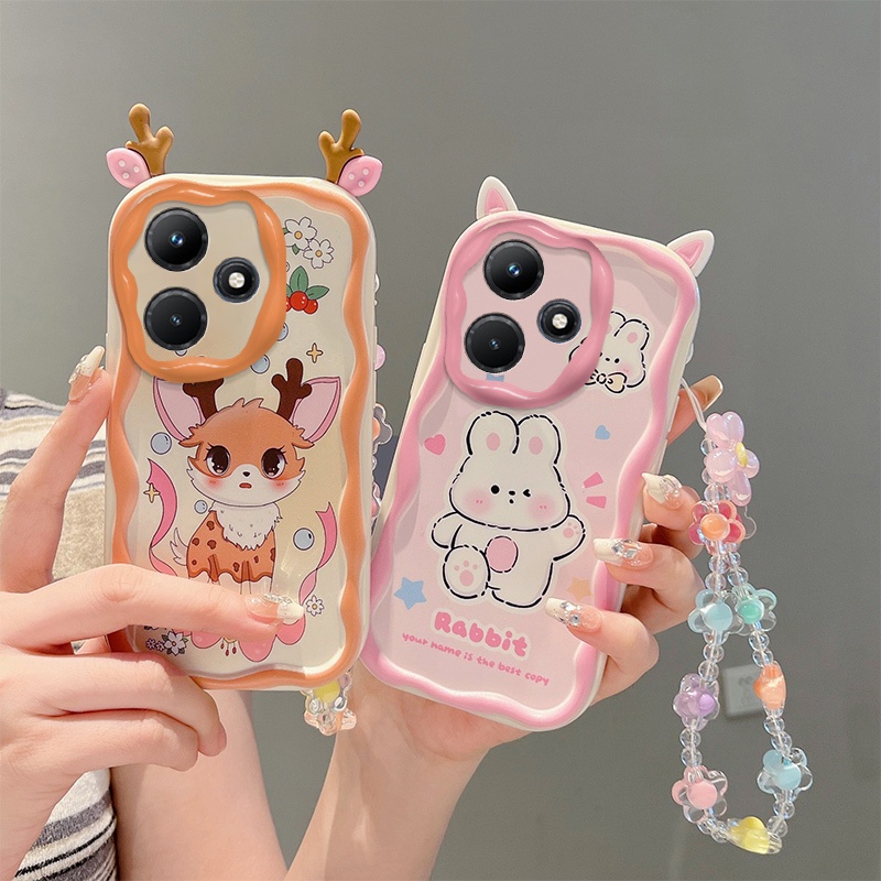 เคส infinix hot 30 เคสโทรศัพท์มือถือ tpu ลายหูน่ารัก สําหรับ infinix hot 30
