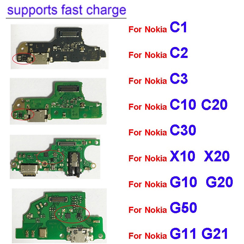 USB อะไหล่ มือถือ แพรก้นชาร์จ ตูดชาร์จ Nokia C30 C10 C20 C3 C2 C1 G10 G11 G21 G20 G50 X10 X20