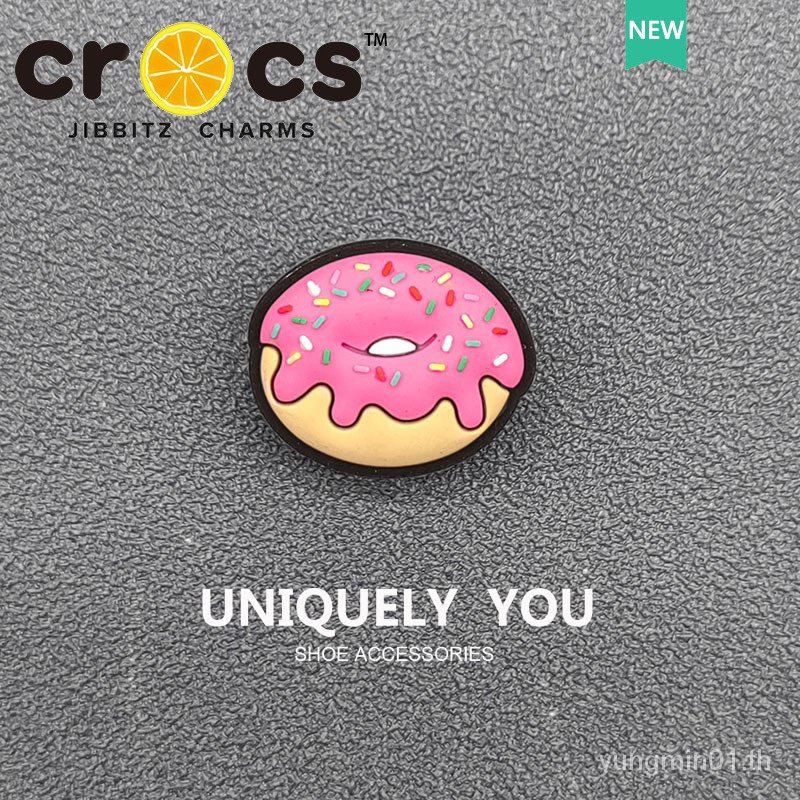 Crocs jibbitz charms ดอกไม้รองเท้าขนมหวาน Gourmet Series รองเท้าหัวเข็มขัดอุปกรณ์เสริม DIY อุปกรณ์เสริม