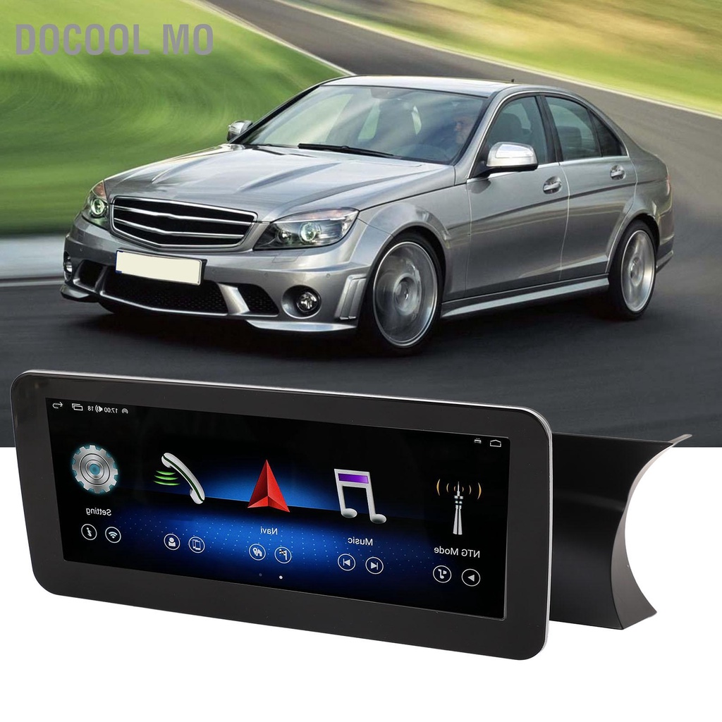 ระบบนําทาง GPS ไร้สาย หน้าจอสัมผัส 10.25 นิ้ว แบบเปลี่ยน สําหรับ Android 12 Benz C‐Class W204 NTG4.0