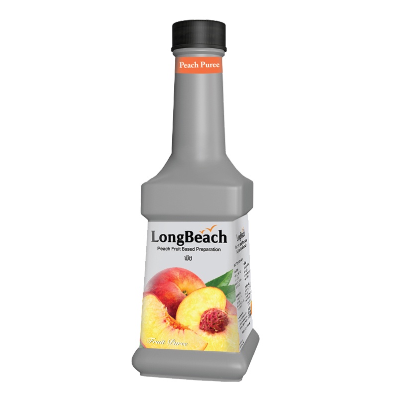 LongBeach Peach Puree ลองบีชเพียวเร่พีช 900 ml.