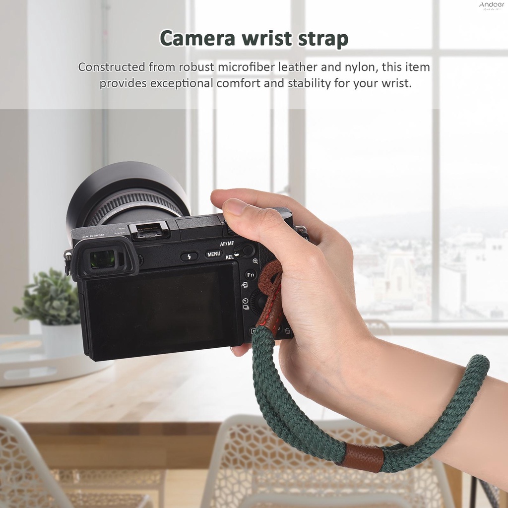 Mirrorless สายคล้องกล้องดิจิตอล - กล้อง สายคล้องมือสําหรับกล้อง น้ําหนักเบา 26.5 ซม. ปรับได้และกล้อง SLR สายรัดข้อมือสําหรับกล้อง DSLR ทนทาน.