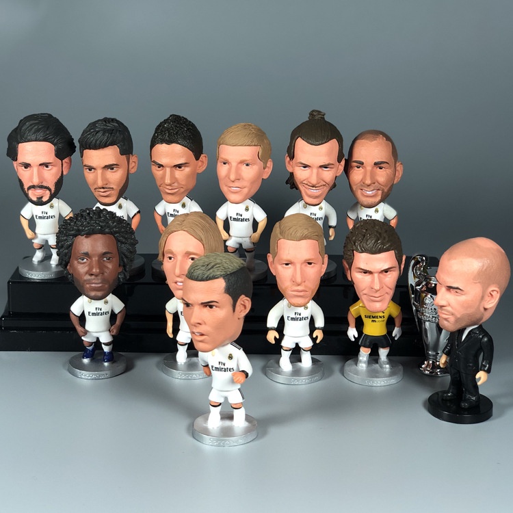ของสะสม // ของสะสมกีฬา // ฟิกเกอร์ดารา Real Madrid Zidane Azar C Lola Modric Navas football action figure ชุดของเล่นของที่ระลึก ของขวัญ