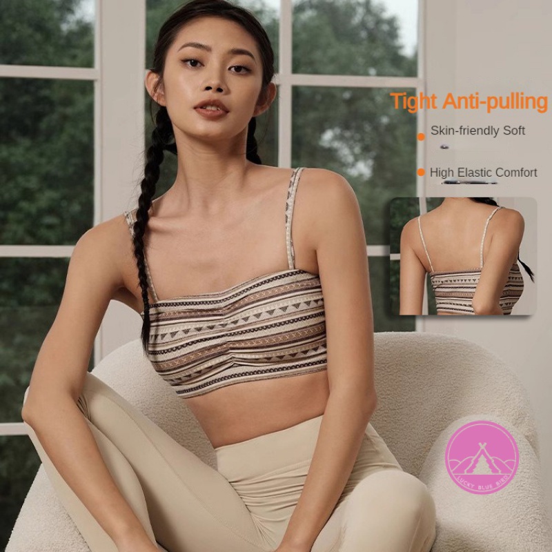 Sport Bra Yoga Bra Skin-Friendly พิมพ ์ Boho Fitness Yoga Bra