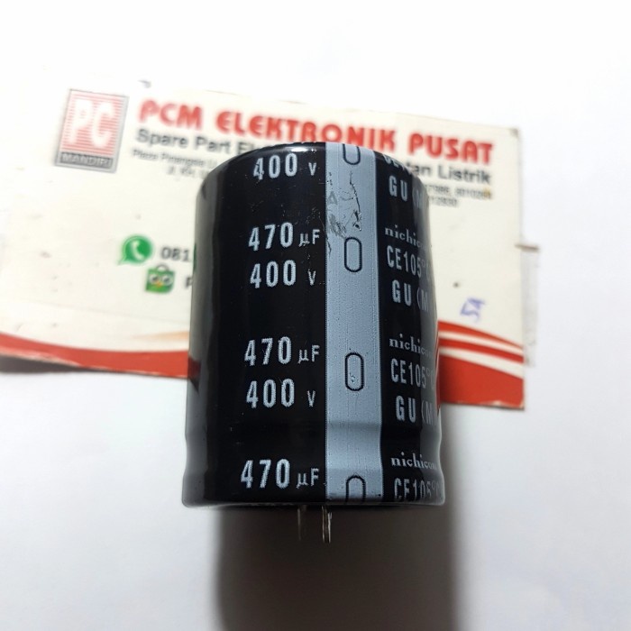 Elco 470 uf 400 โวลต์ 470uf 400v nichicon 105 -BSS12