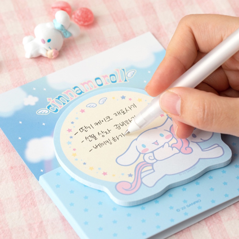 พร้อมส่ง - Sanrio กระดาษโน๊ตมีกาว โพสอิท สองชั้น รูปซานริโอ้น่ารัก สร้างสรรค์