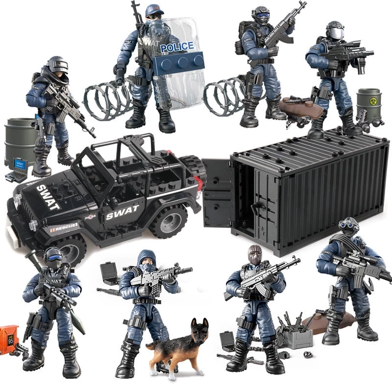 ชุดตัวต่อทหารสงครามโลกครั้งที่ 2 หน่วย SWAT