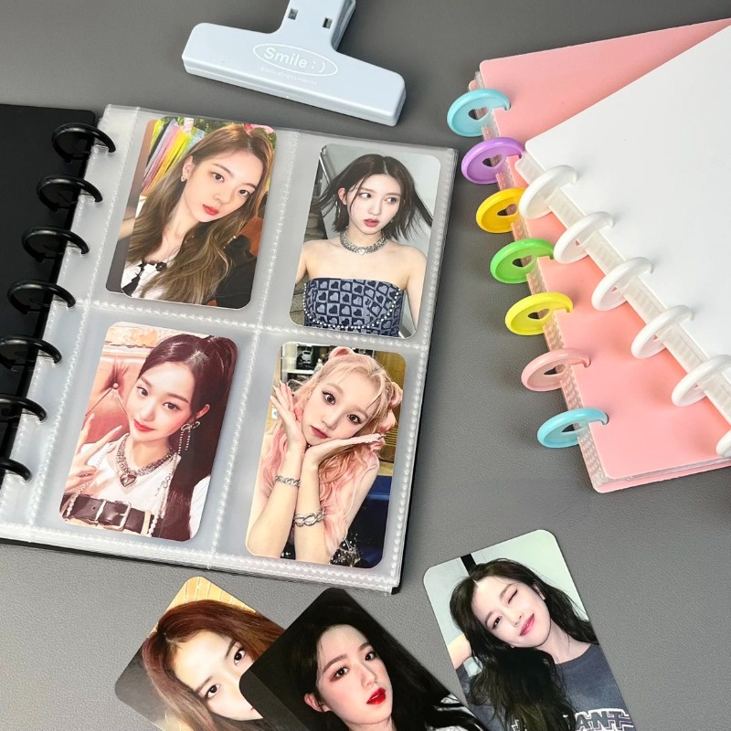 แฟ้มใส่โปสการ์ด เครื่องเขียน อัลบั้ม PC ขนาด A5 7 ช่อง 80 ช่อง