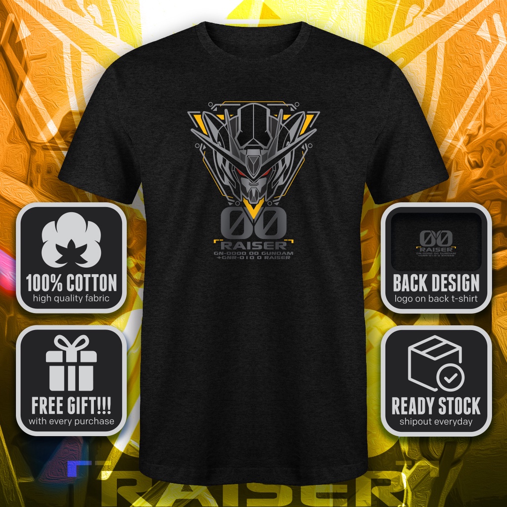 เสื้อยืด | เสื้อยืด พิมพ์ลาย Baju Gundam 00-Riser ออกแบบดี เลือกลายได้