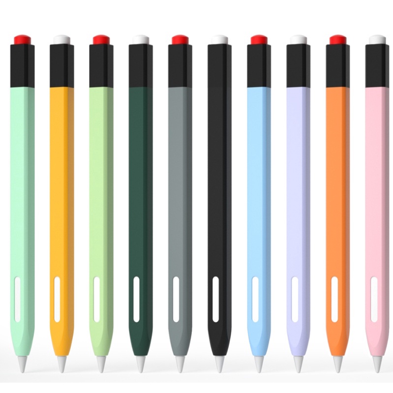 เคสปากกาสไตลัส ซิลิโคน กันลื่น กันตก สําหรับ Apple Pencil 1/2 1st 2nd iPad 2