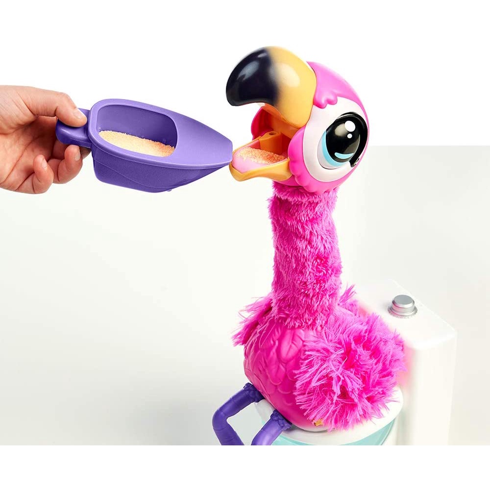 FOOD Little Live Pets Gotta Go Flamingo Interactive Plush Toy ของเล่นตุ๊กตานกฟลามิงโก้ อาหารสำหรับสัตว์เลี้ยง