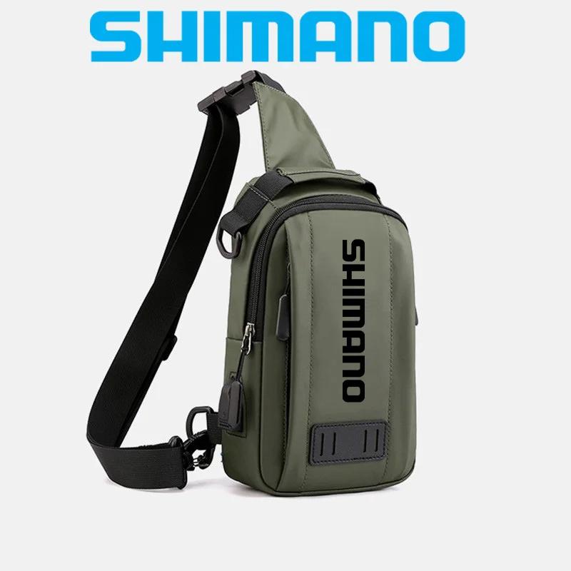 2024 Shimano Fishing Single Fashion Sports Shoulder Bag Outdoor Travel Fishing Diagonal Package Casual Backpack
