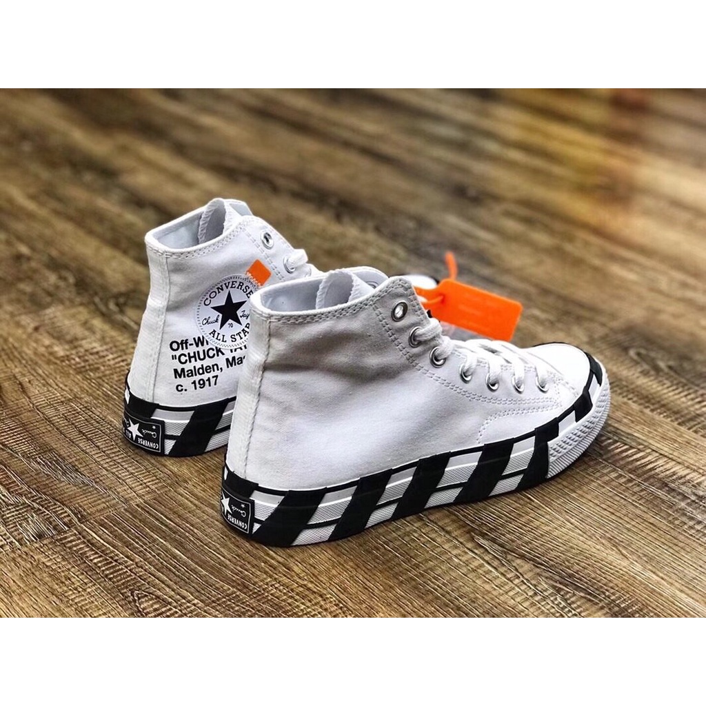 100% Authentic Converse x off white Casual Sneakers Shoes For Men &amp; Women สบาย ๆ