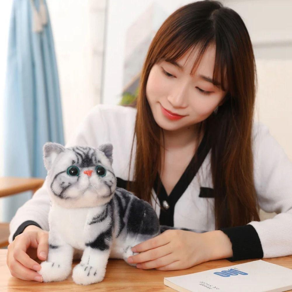 Huimao ตุ๊กตาแมวยัดไส้ การ์ฟิลด์ ของขวัญเด็กเหมือนจริง รูปที่ 8